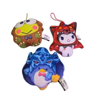 Mcdonald's Yu Gi Oh x Hello Kitty and Friends Plush Ornaments Keroppi Kuromi